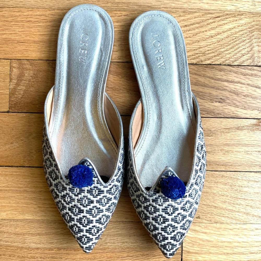 J.Crew Flat Mules/Slides